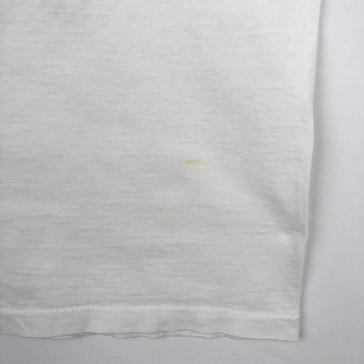 90'S Hanes Heavyweight Animal Pattern Art T-Shirt, Made in USA, Men's XL equivalent, Vintage cotton white type Vintage Second Hand