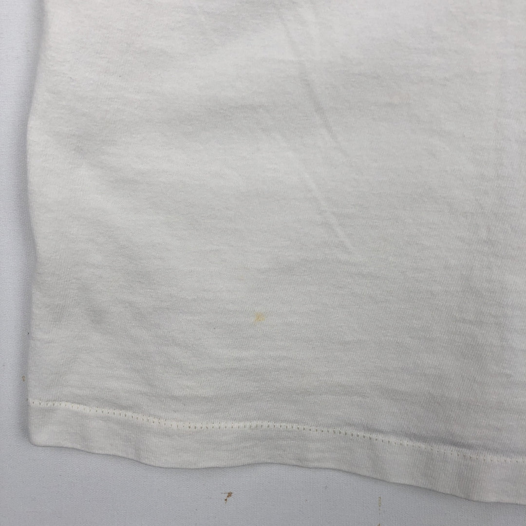 90'S Hanes Heavyweight Animal Pattern Art T-Shirt, Made in USA, Men's XL equivalent, Vintage cotton white type Vintage Second Hand