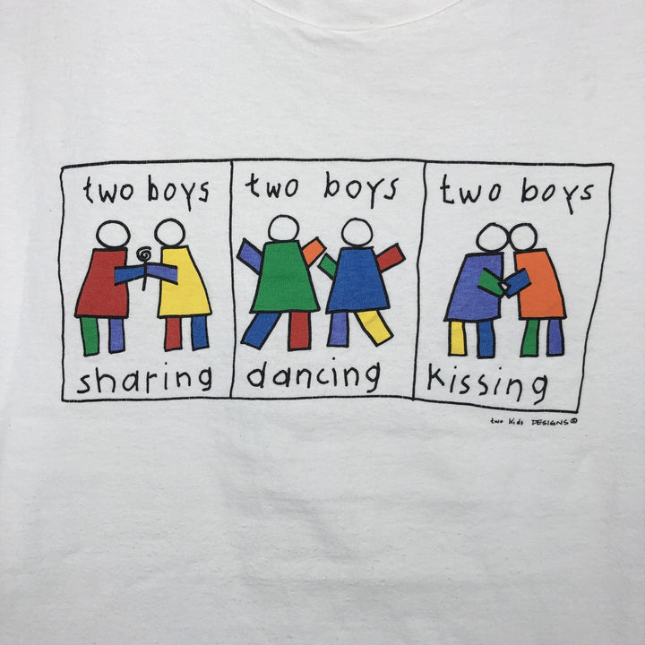 Vintage 90'S Hanes printed T-shirt, size L for men cotton white type Vintage Second Hand