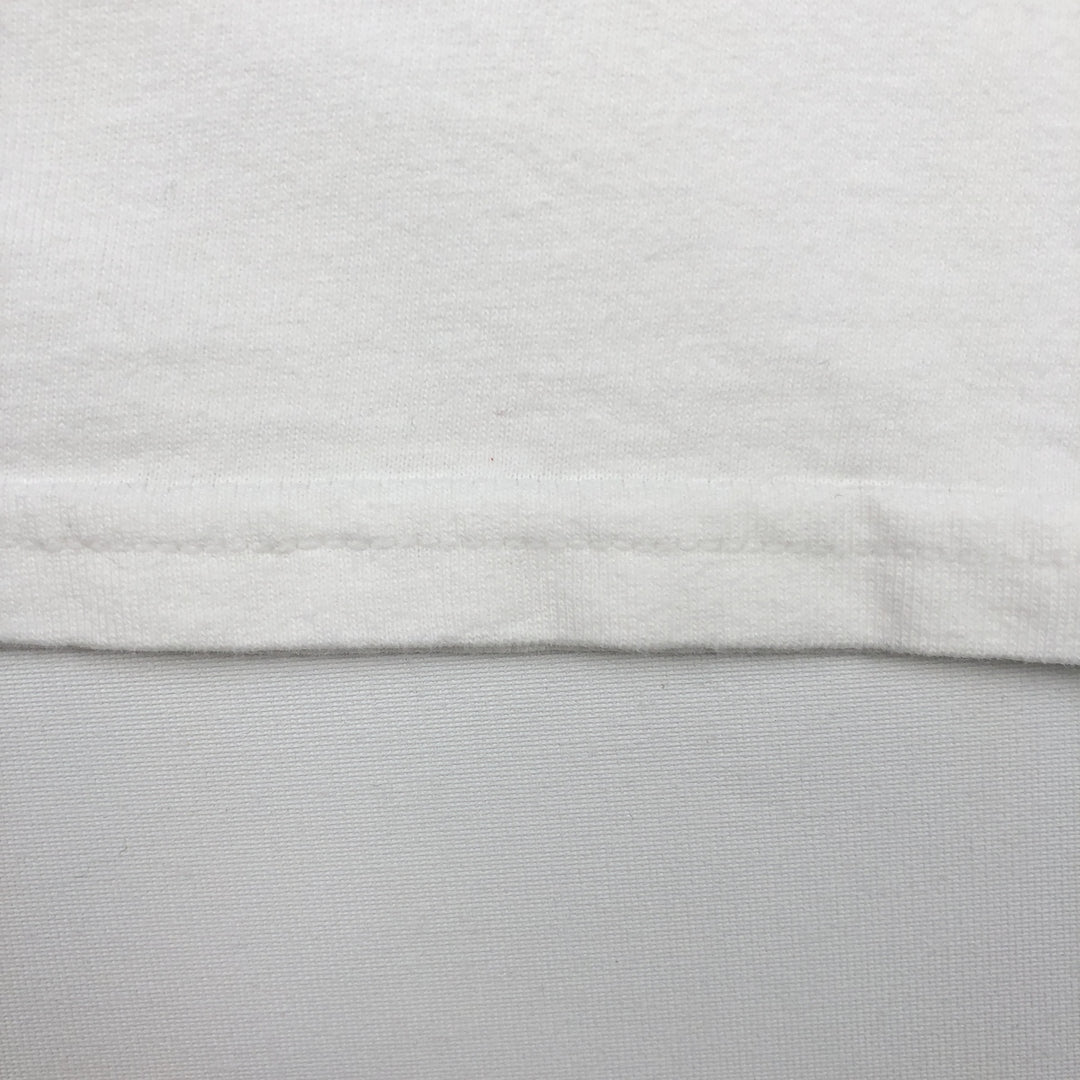 Vintage 90'S Hanes printed T-shirt, size L for men cotton white type Vintage Second Hand