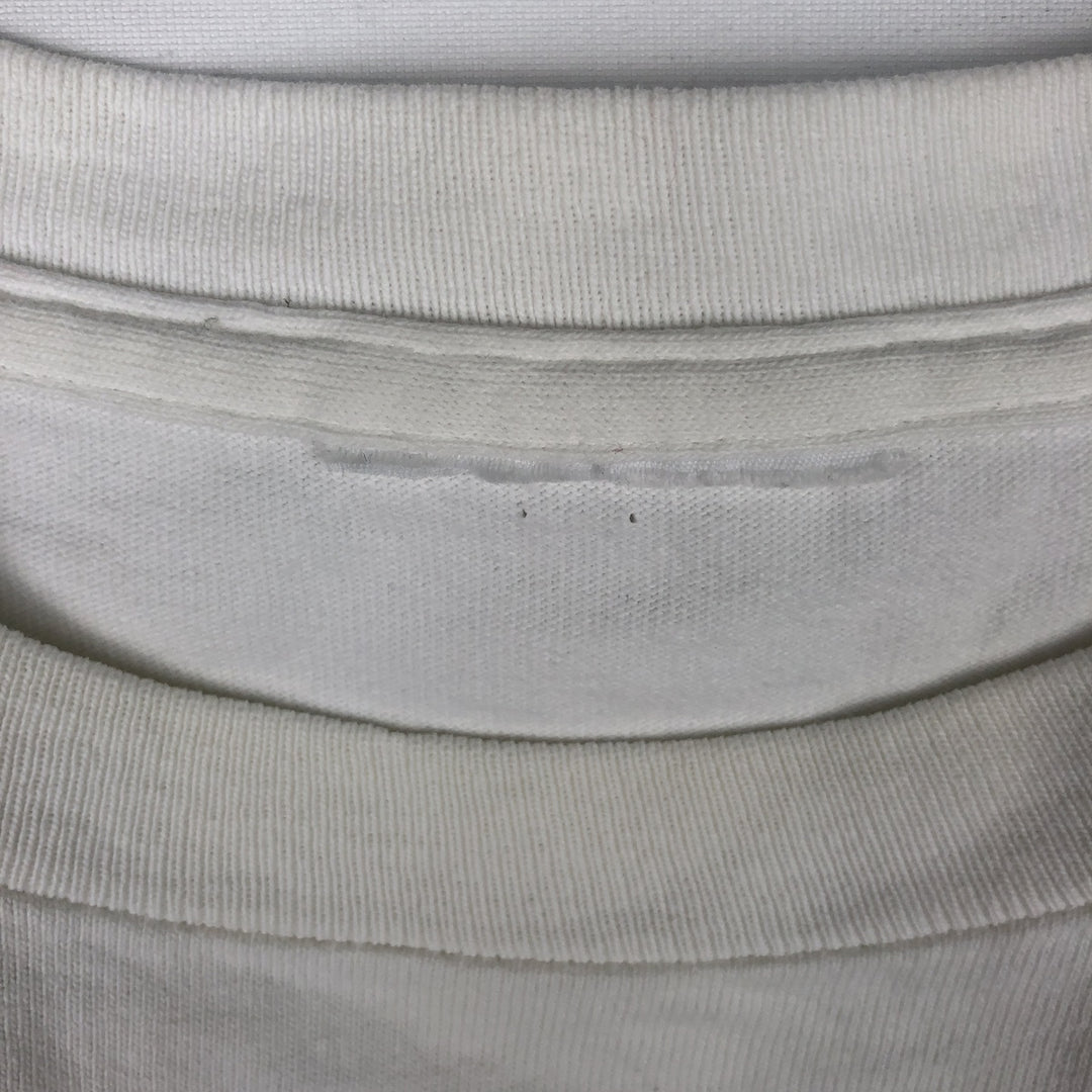 Printed T-shirt, men's size XL unclear white type Vintage Second Hand