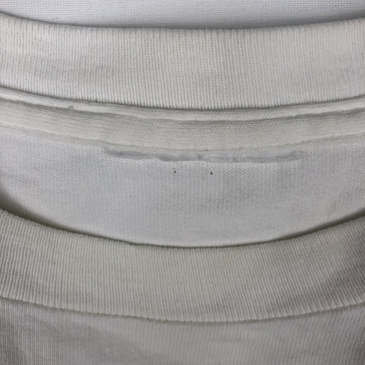 Printed T-shirt, men's size XL unclear white type Vintage Second Hand