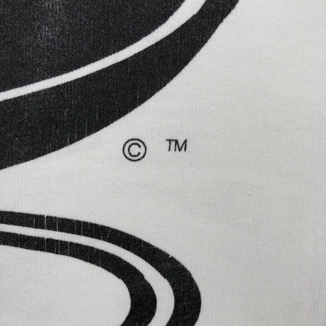 Printed T-shirt, men's size XL unclear white type Vintage Second Hand