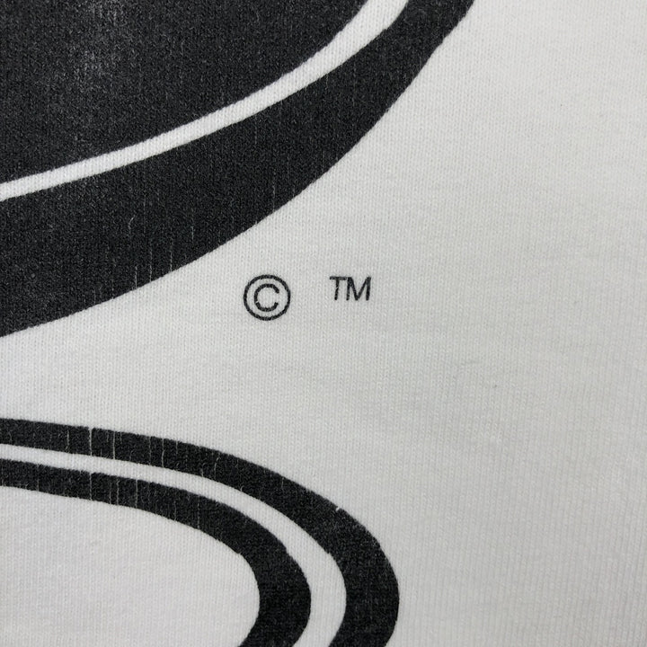 Printed T-shirt, men's size XL unclear white type Vintage Second Hand
