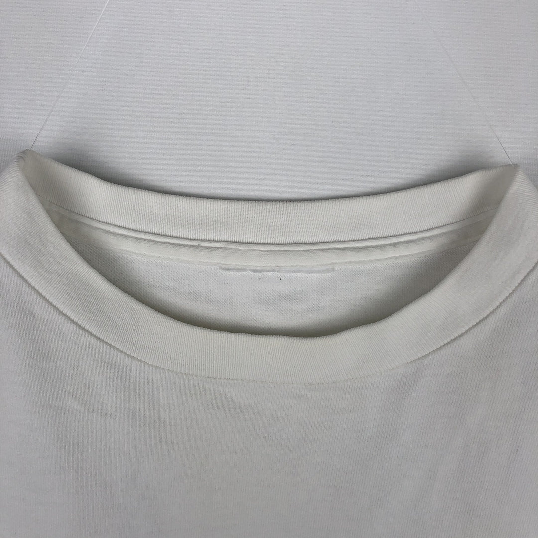 Printed T-shirt, men's size XL unclear white type Vintage Second Hand