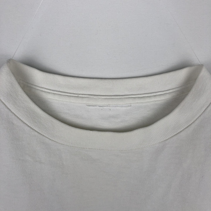 Printed T-shirt, men's size XL unclear white type Vintage Second Hand