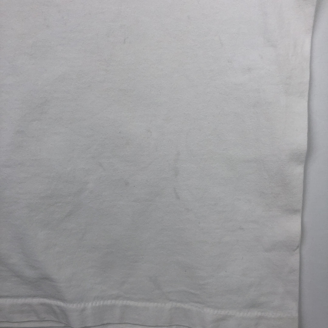 Printed T-shirt, men's size XL unclear white type Vintage Second Hand