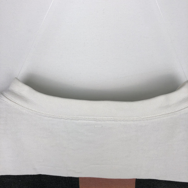 Printed T-shirt, men's size XL unclear white type Vintage Second Hand