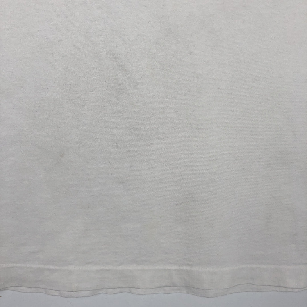 90'S Fruit of the Loom WRUC 89.7 FM Radio Free Union College T-shirt, Made in USA, Men's Size L (approx.) cotton white type Vintage Second Hand