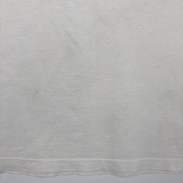90'S Fruit of the Loom WRUC 89.7 FM Radio Free Union College T-shirt, Made in USA, Men's Size L (approx.) cotton white type Vintage Second Hand