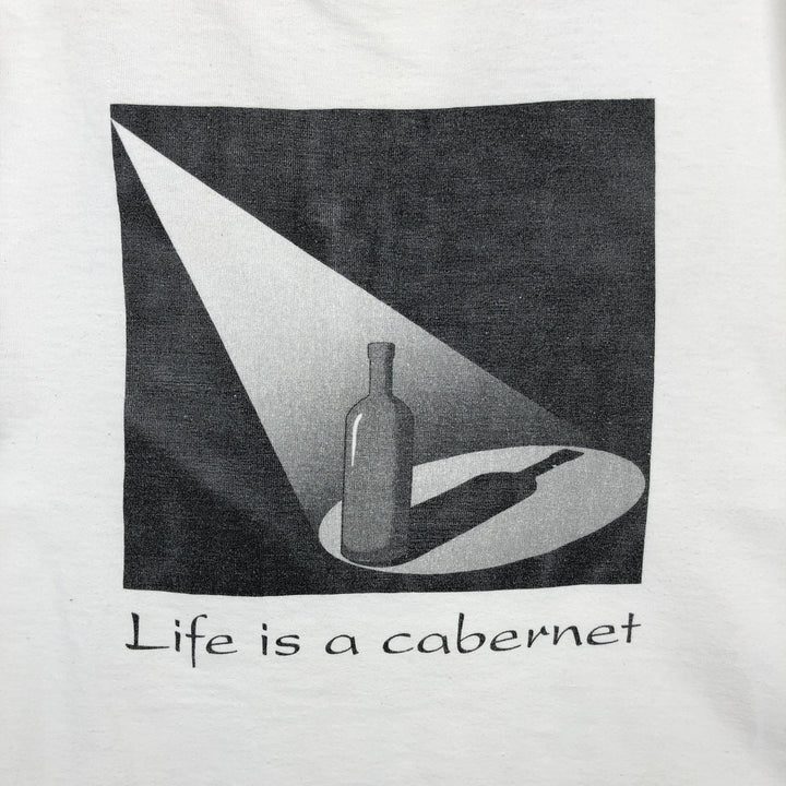 Vintage printed T-shirt from the 1990s, equivalent to men's size L. unclear white type Vintage Second Hand