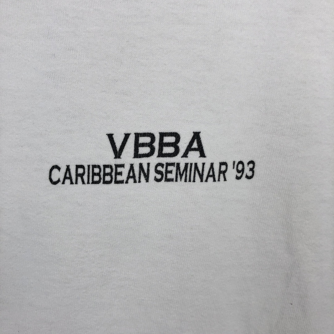 Delta Print T-Shirt, Made in USA, Men's Size XL (approx.) cotton white type Vintage Second Hand