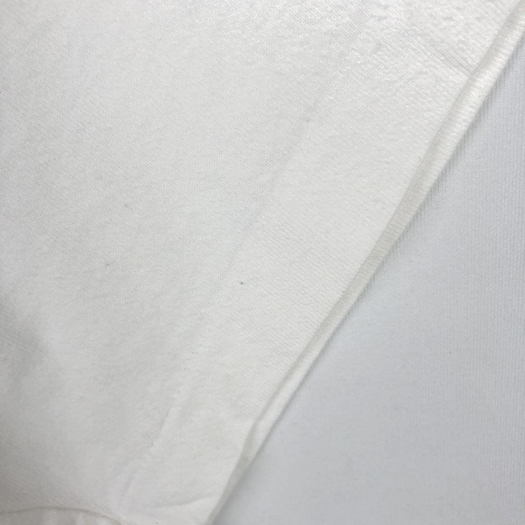Delta Print T-Shirt, Made in USA, Men's Size XL (approx.) cotton white type Vintage Second Hand