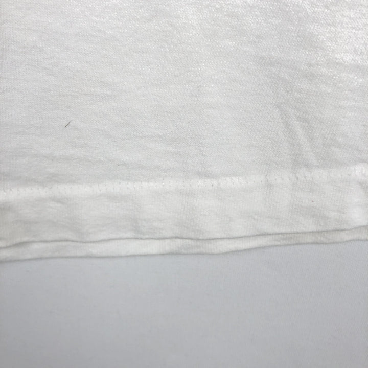 Delta Print T-Shirt, Made in USA, Men's Size XL (approx.) cotton white type Vintage Second Hand