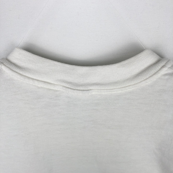 80'S Stedman Jansport Print T-Shirt, Made in USA, Men's Size M (Equivalent), Vintage cotton white type Vintage Second Hand