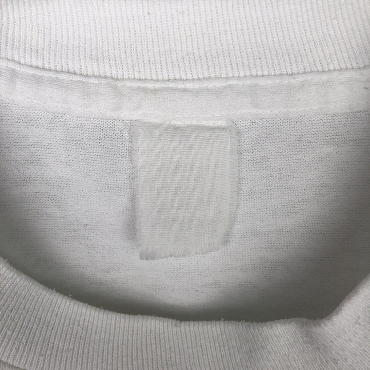 ~90'S SHOEBOX GREETINGS Message Print T-Shirt, Men's Size L (Equivalent), Vintage unclear white type Vintage Second Hand