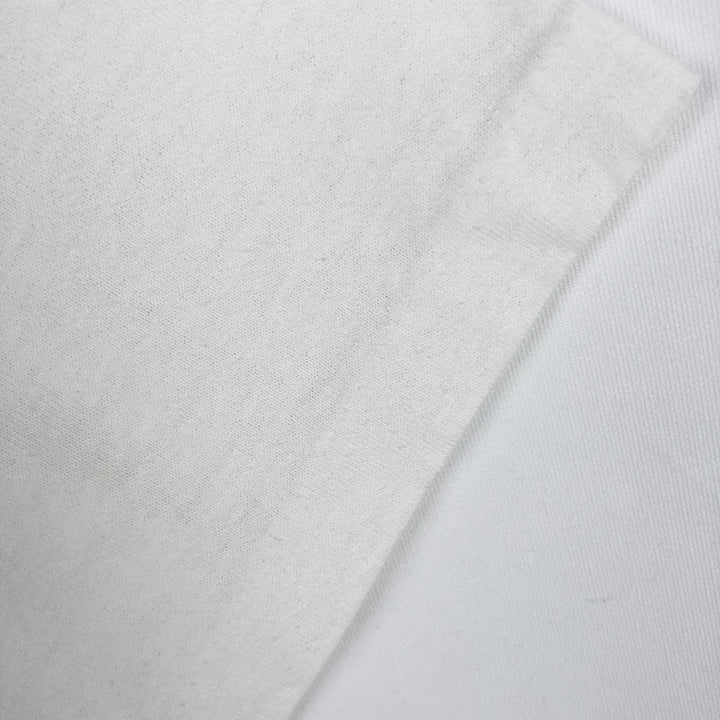 BASIC TEES Large Print Military Print T-Shirt, Made in USA, Men's Size L (Equivalent), Single Stitch cotton white type Vintage Second Hand