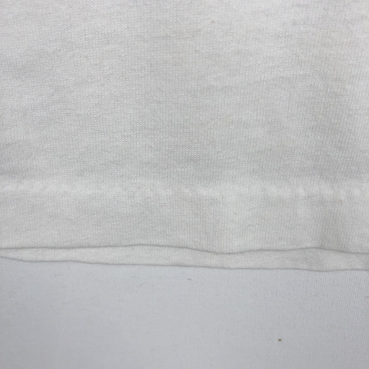 BASIC TEES Large Print Military Print T-Shirt, Made in USA, Men's Size L (Equivalent), Single Stitch cotton white type Vintage Second Hand