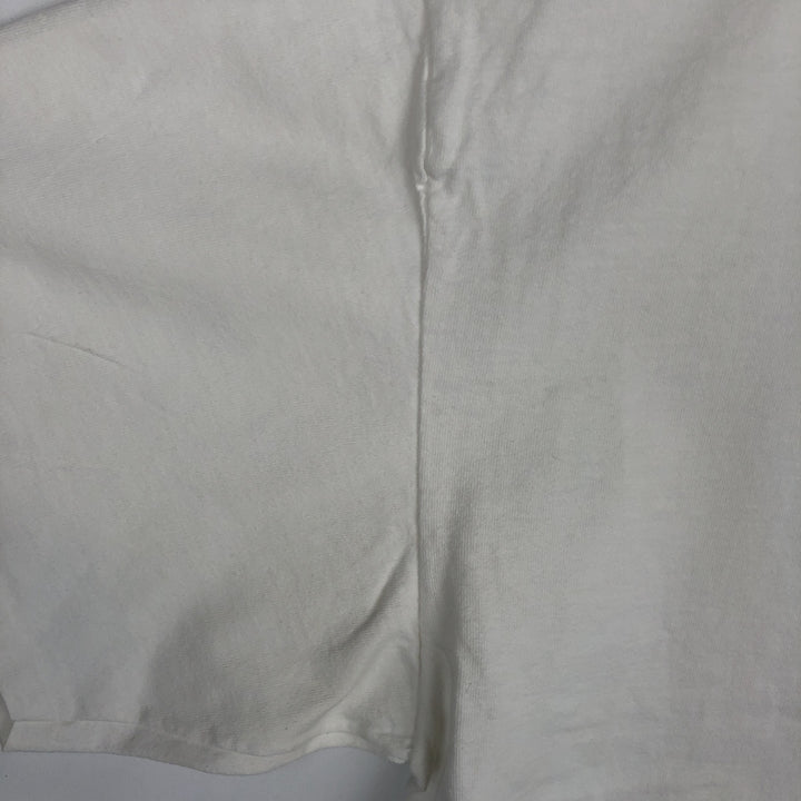 90'S The Aussie T Company Message Print T-Shirt, Made in USA, Men's XL equivalent, Vintage cotton white type Vintage Second Hand