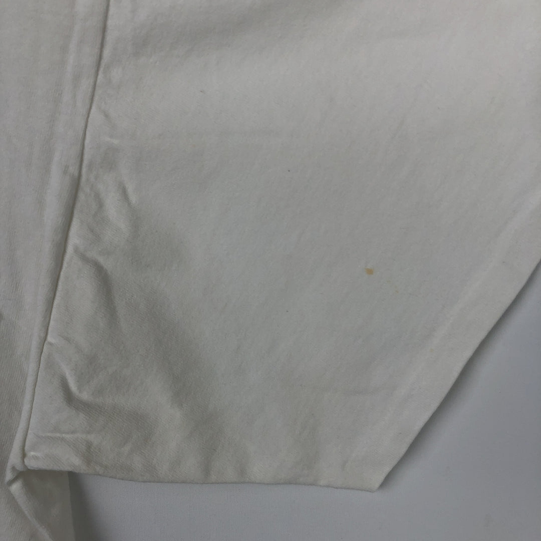 90'S The Aussie T Company Message Print T-Shirt, Made in USA, Men's XL equivalent, Vintage cotton white type Vintage Second Hand