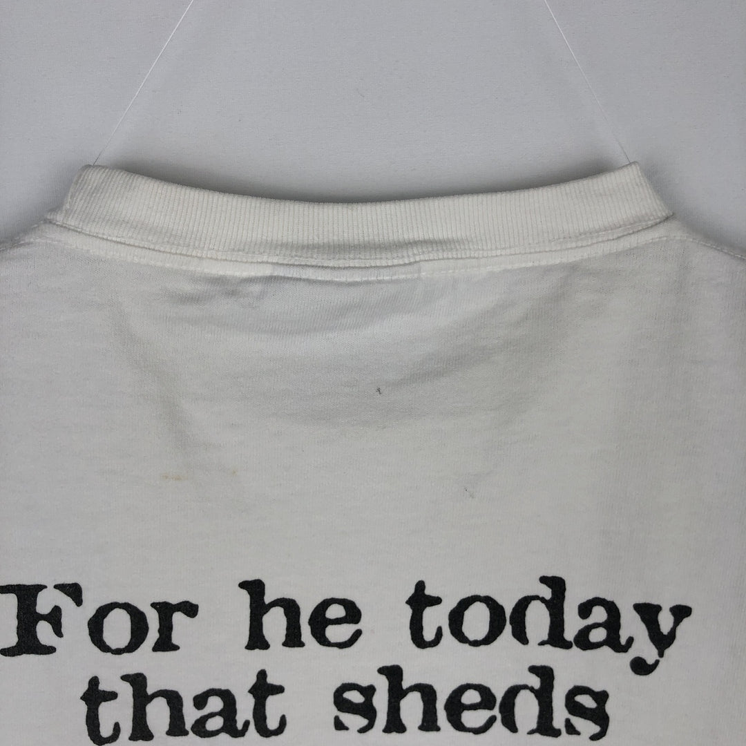 90'S The Aussie T Company Message Print T-Shirt, Made in USA, Men's XL equivalent, Vintage cotton white type Vintage Second Hand