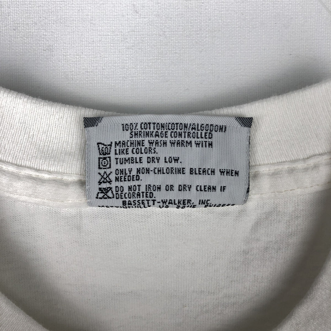 90'S Lee T-shirt, Made in USA, Men's Size L (approx.), Vintage cotton white type Vintage Second Hand