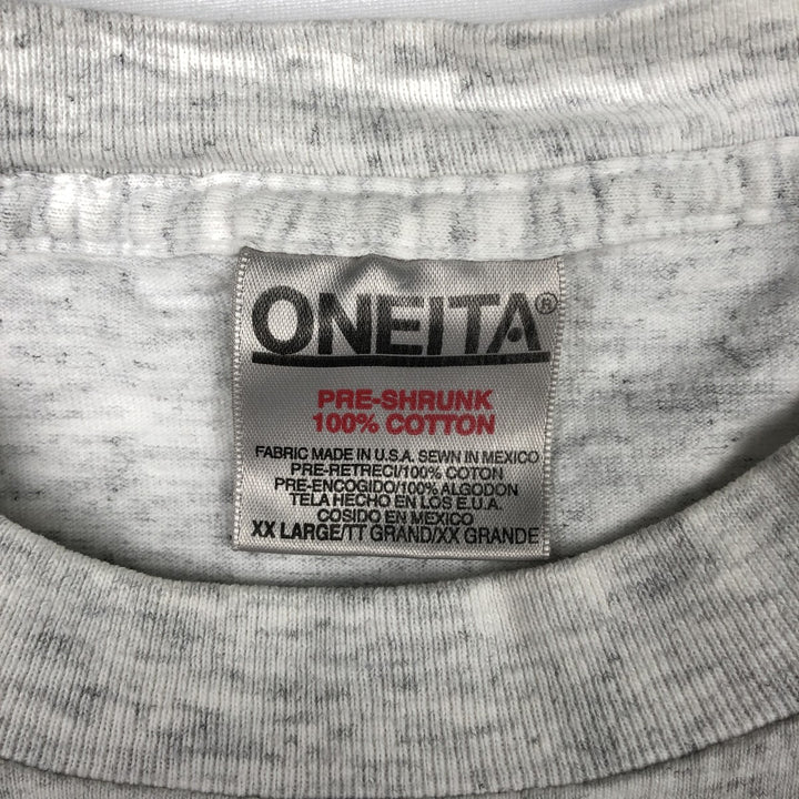 90'S ONEITA Peggy Murray Art T-Shirt, Made in USA, Men's XXL equivalent, Vintage cotton gray type Vintage Second Hand