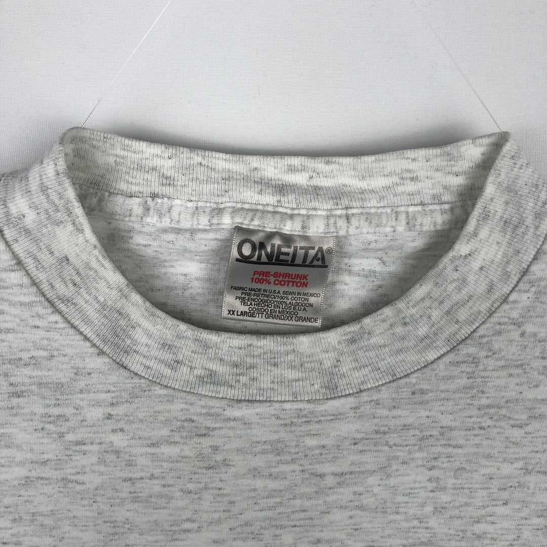90'S ONEITA Peggy Murray Art T-Shirt, Made in USA, Men's XXL equivalent, Vintage cotton gray type Vintage Second Hand