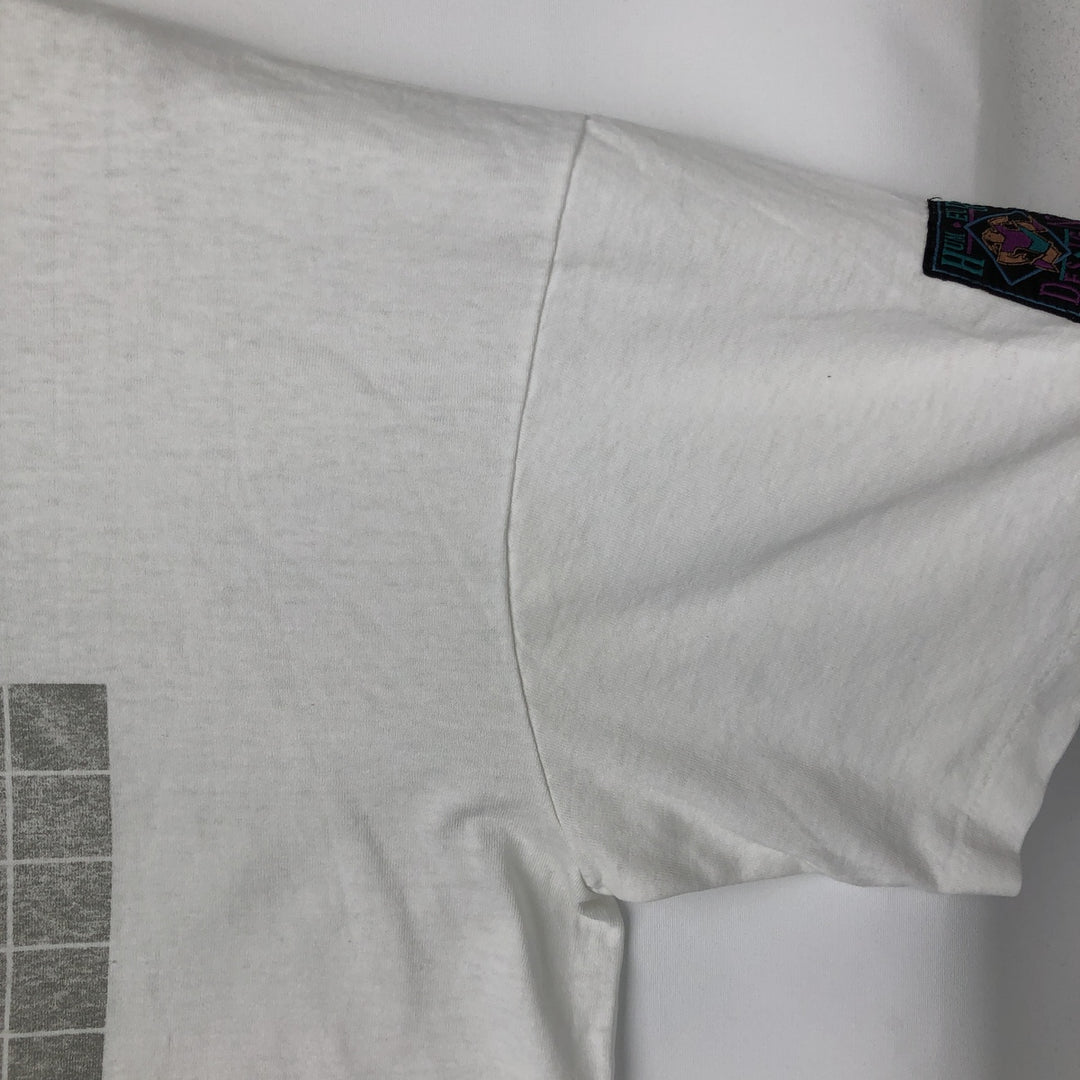 90'S HUMEUR DESIGN MEDISYS Advertising T-shirt, Men's XL equivalent, Vintage unclear white type Vintage Second Hand