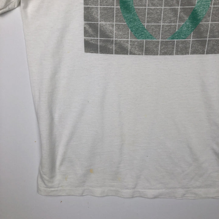 90'S HUMEUR DESIGN MEDISYS Advertising T-shirt, Men's XL equivalent, Vintage unclear white type Vintage Second Hand