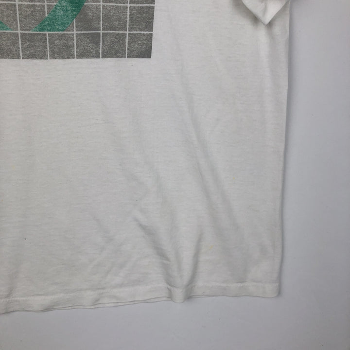 90'S HUMEUR DESIGN MEDISYS Advertising T-shirt, Men's XL equivalent, Vintage unclear white type Vintage Second Hand