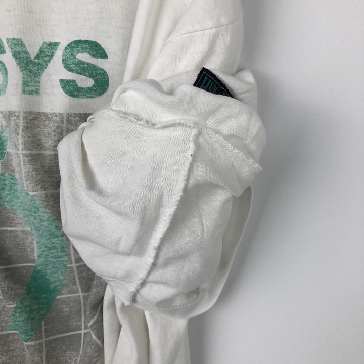 90'S HUMEUR DESIGN MEDISYS Advertising T-shirt, Men's XL equivalent, Vintage unclear white type Vintage Second Hand