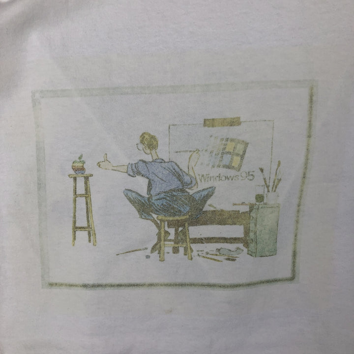 1990'S SUPERIOR NITTO KOHKI USA INC. Advertising T-shirt, Made in USA, Men's XL equivalent, Vintage. cotton white type Vintage Second Hand
