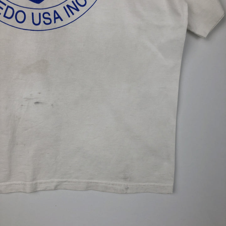 1990'S SUPERIOR NITTO KOHKI USA INC. Advertising T-shirt, Made in USA, Men's XL equivalent, Vintage. cotton white type Vintage Second Hand