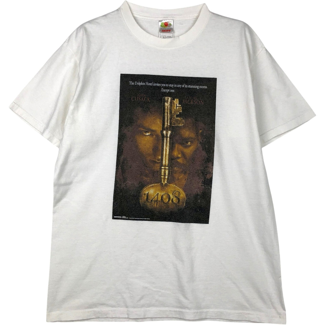 2000'S Fruit of the Loom Room 1408 Movie T-shirt, Men's Size L (approx.) cotton white type Vintage Second Hand