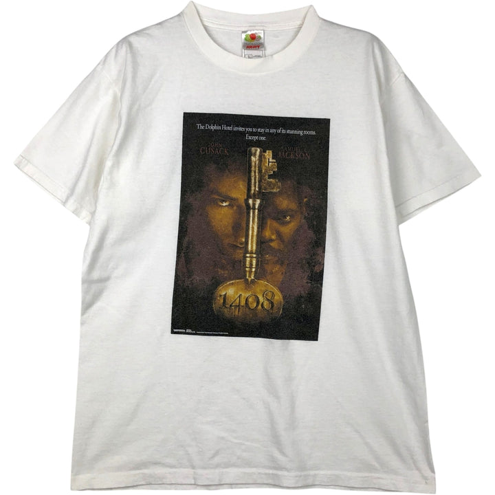 2000'S Fruit of the Loom Room 1408 Movie T-shirt, Men's Size L (approx.) cotton white type Vintage Second Hand