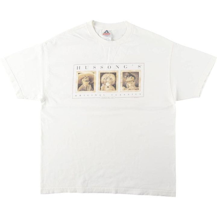 2000'S ALSTYLE Hussong's Cantina parody advertising T-shirt, men's size XL equivalent. cotton white type Vintage Second Hand