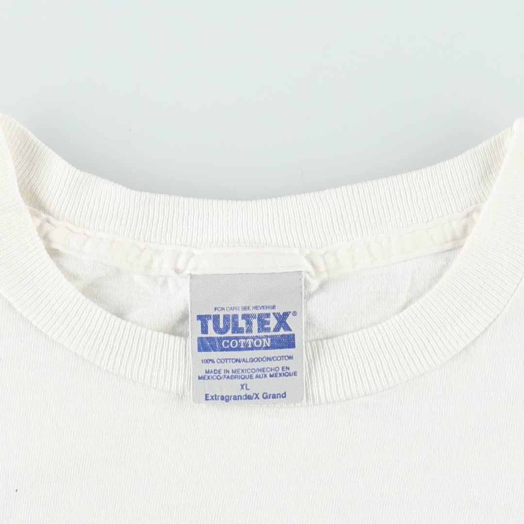 90'S Tultex Message Print T-Shirt, Men's XL, Vintage cotton white type Vintage Second Hand