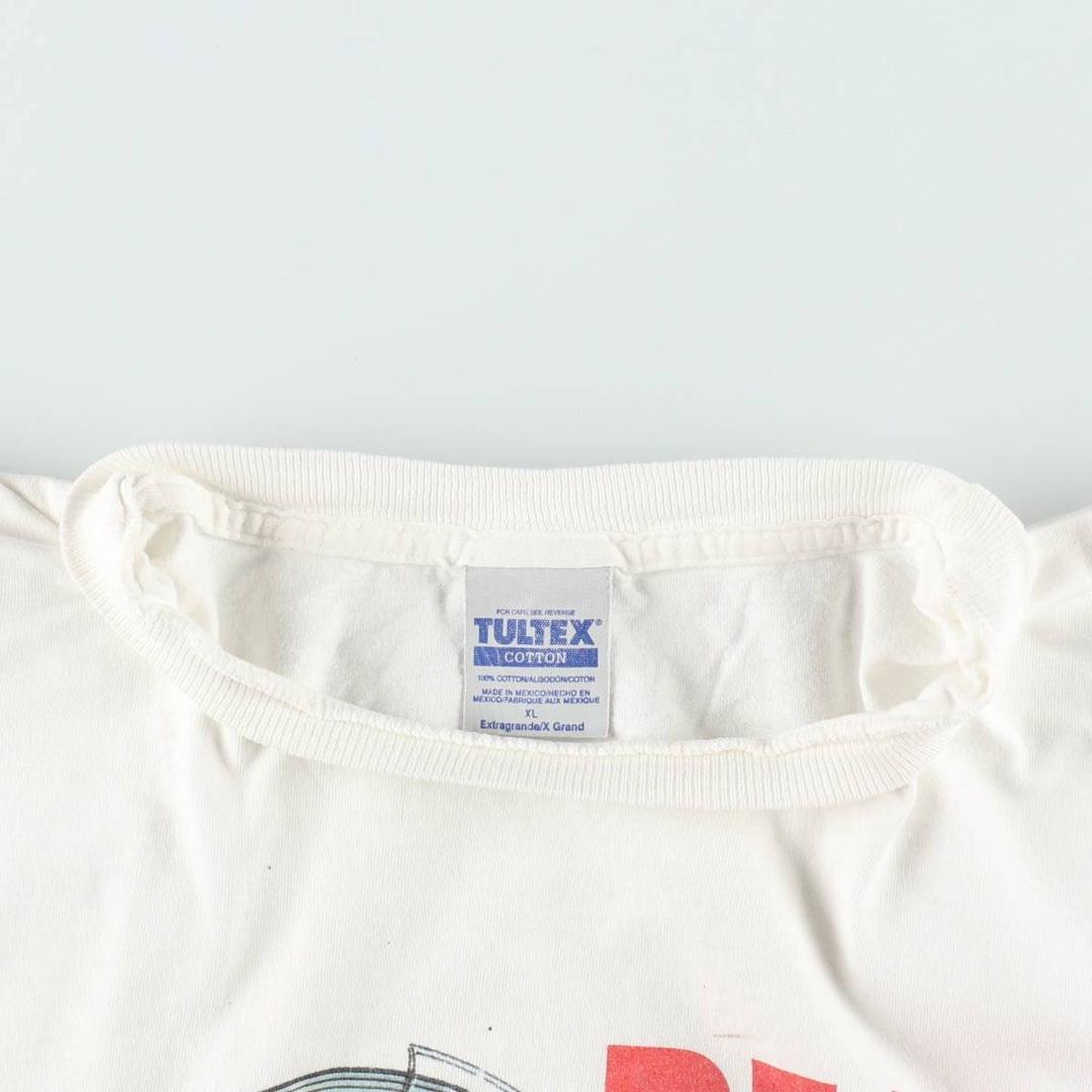 90'S Tultex Message Print T-Shirt, Men's XL, Vintage cotton white type Vintage Second Hand