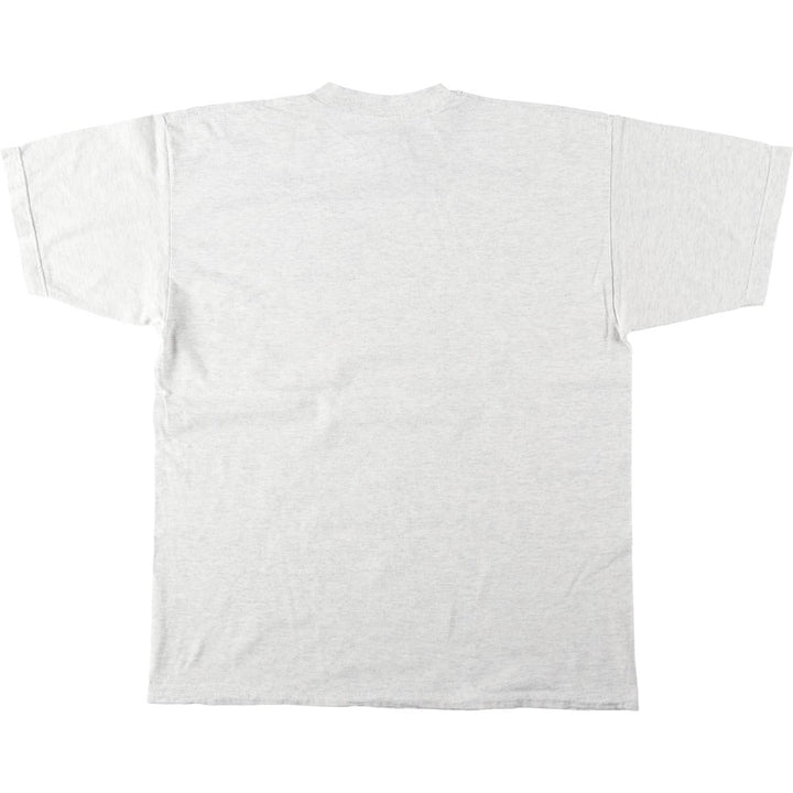 Bigger Catch Message Print T-Shirt, Made in USA, Men's Size XL (approx.) cotton gray type Vintage Second Hand