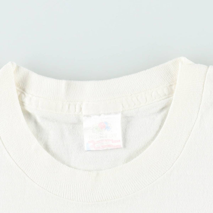 90'S Fruit of the Loom Tivoli Systems Advertising T-Shirt, Men's XL equivalent, Vintage unclear white type Vintage Second Hand