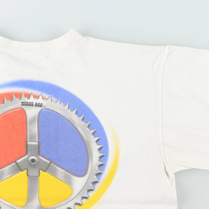 2000'S RuppSHIRTS Printed T-Shirt, Men's XL (approx.) unclear white type Vintage Second Hand