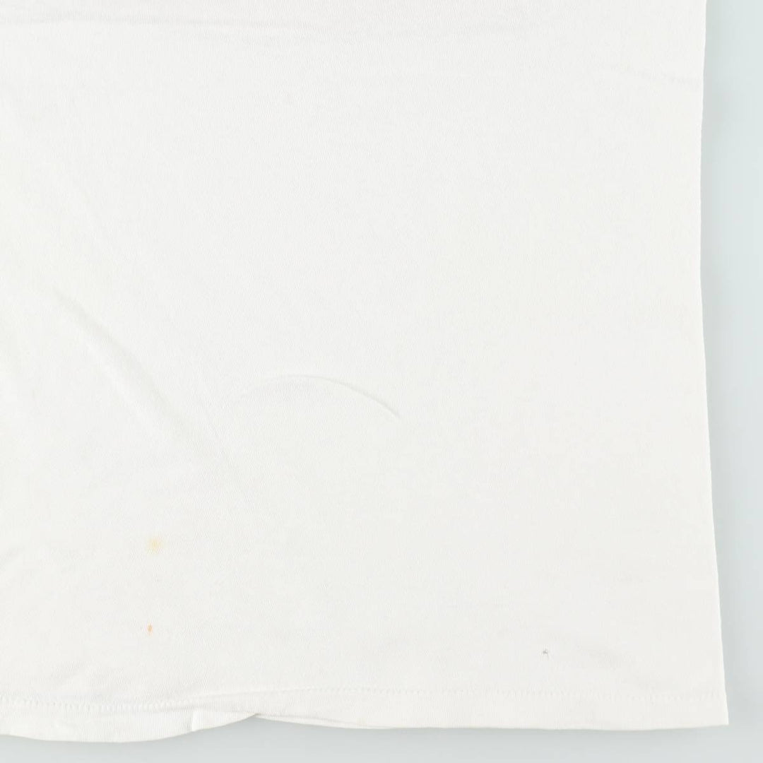~90'S parody print T-shirt, men's size S equivalent, vintage. unclear white type Vintage Second Hand