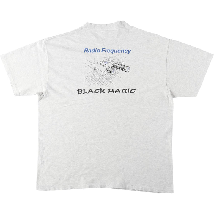 90'S ONEITA PowerPro EMR Corp. Advertising T-Shirt, Men's XXL equivalent, Vintage cotton gray type Vintage Second Hand