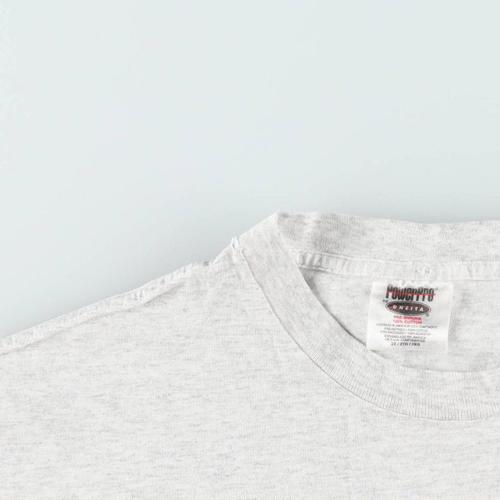 90'S ONEITA PowerPro EMR Corp. Advertising T-Shirt, Men's XXL equivalent, Vintage cotton gray type Vintage Second Hand