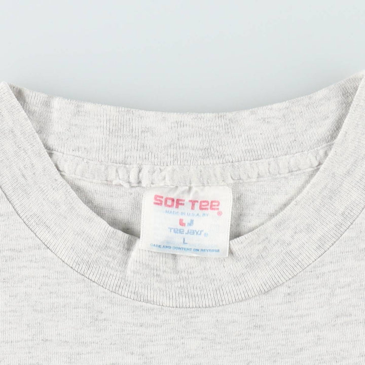 90'S SOF TEE 17th Street Surf Shop Surf Print T-Shirt, Made in USA, Men's Size L (Equivalent), Vintage cotton gray type Vintage Second Hand