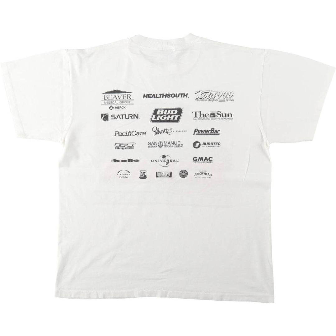 90'S ONEITA Advertising Print T-Shirt, Made in USA, Men's Size L (Equivalent), Vintage cotton white type Vintage Second Hand