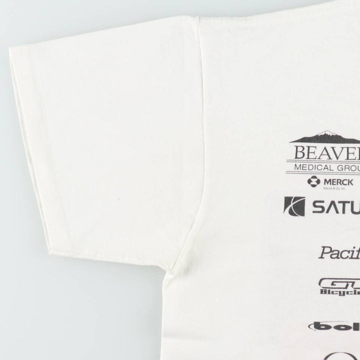 90'S ONEITA Advertising Print T-Shirt, Made in USA, Men's Size L (Equivalent), Vintage cotton white type Vintage Second Hand