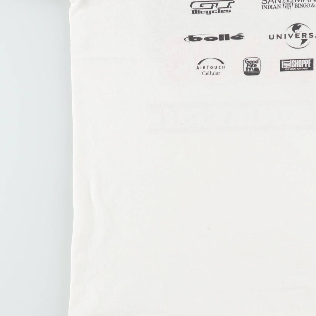 90'S ONEITA Advertising Print T-Shirt, Made in USA, Men's Size L (Equivalent), Vintage cotton white type Vintage Second Hand