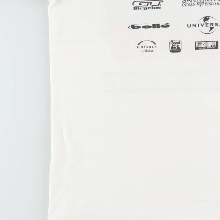 90'S ONEITA Advertising Print T-Shirt, Made in USA, Men's Size L (Equivalent), Vintage cotton white type Vintage Second Hand